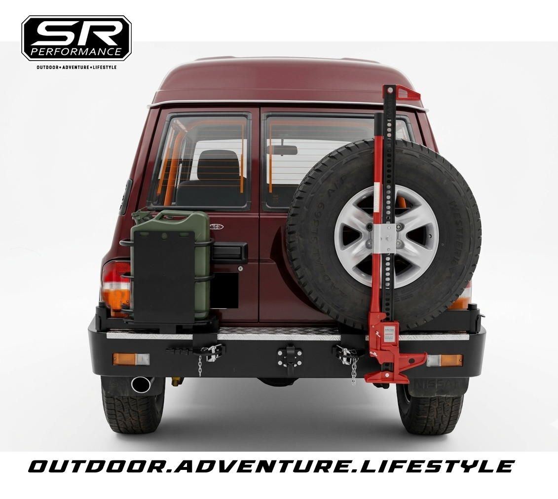 BRUISER SERIES REAR NISSAN PATROL Y60/GQ W/ SPARE TIRE CARRIER AND FUEL TANK HOLDER
